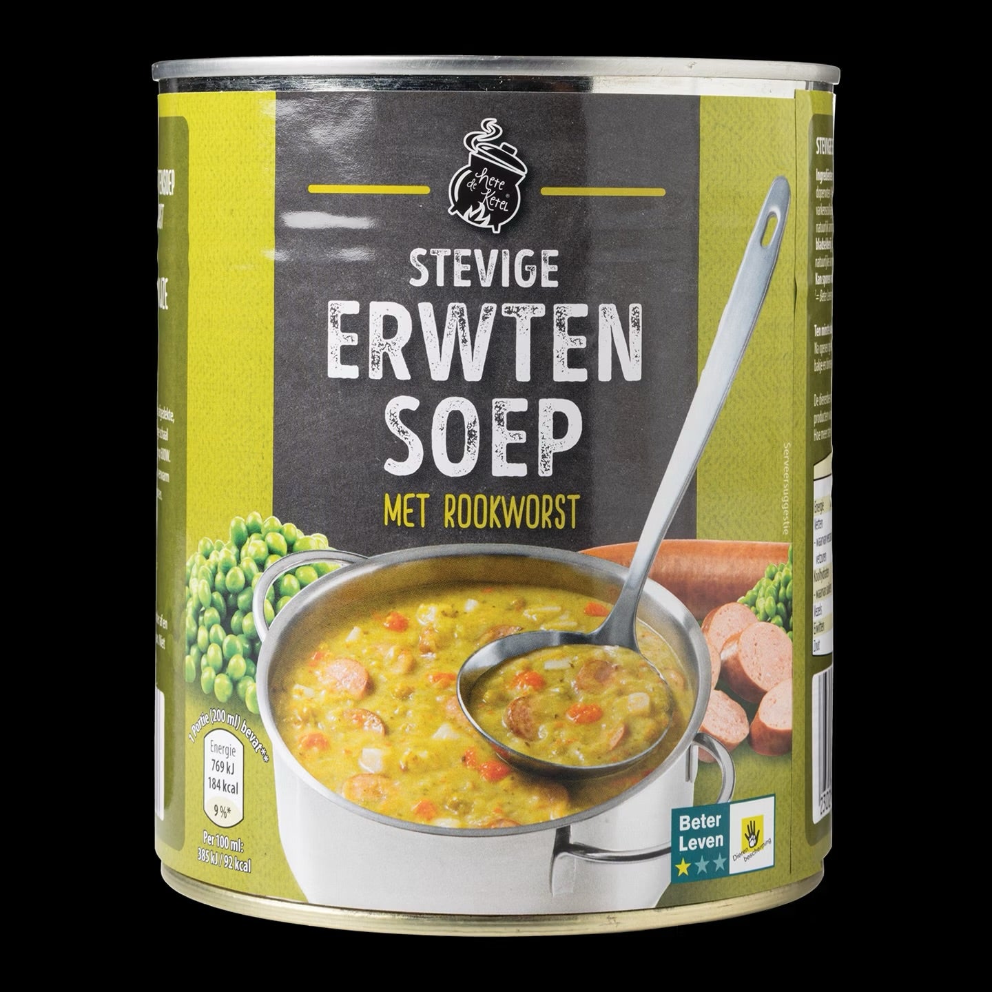 DE HETE KETEL Stevige erwtensoep 800ml