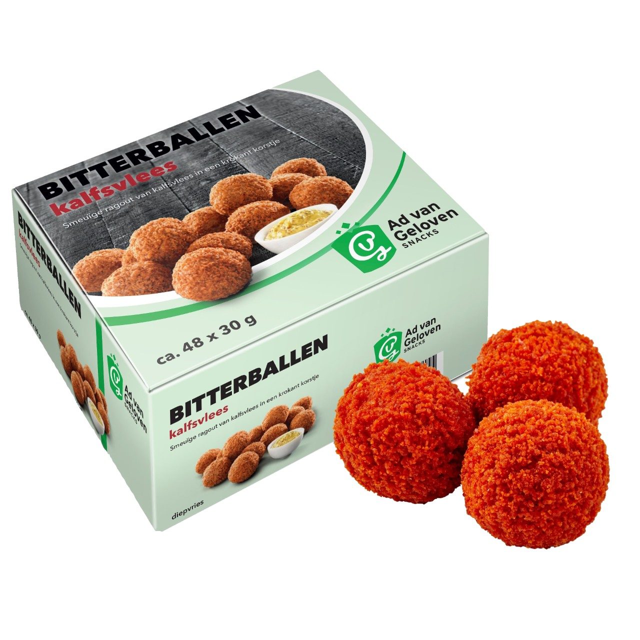Ad van Geloven - Bitterballen kalfsvlees - 48 pieces à 30 grams
