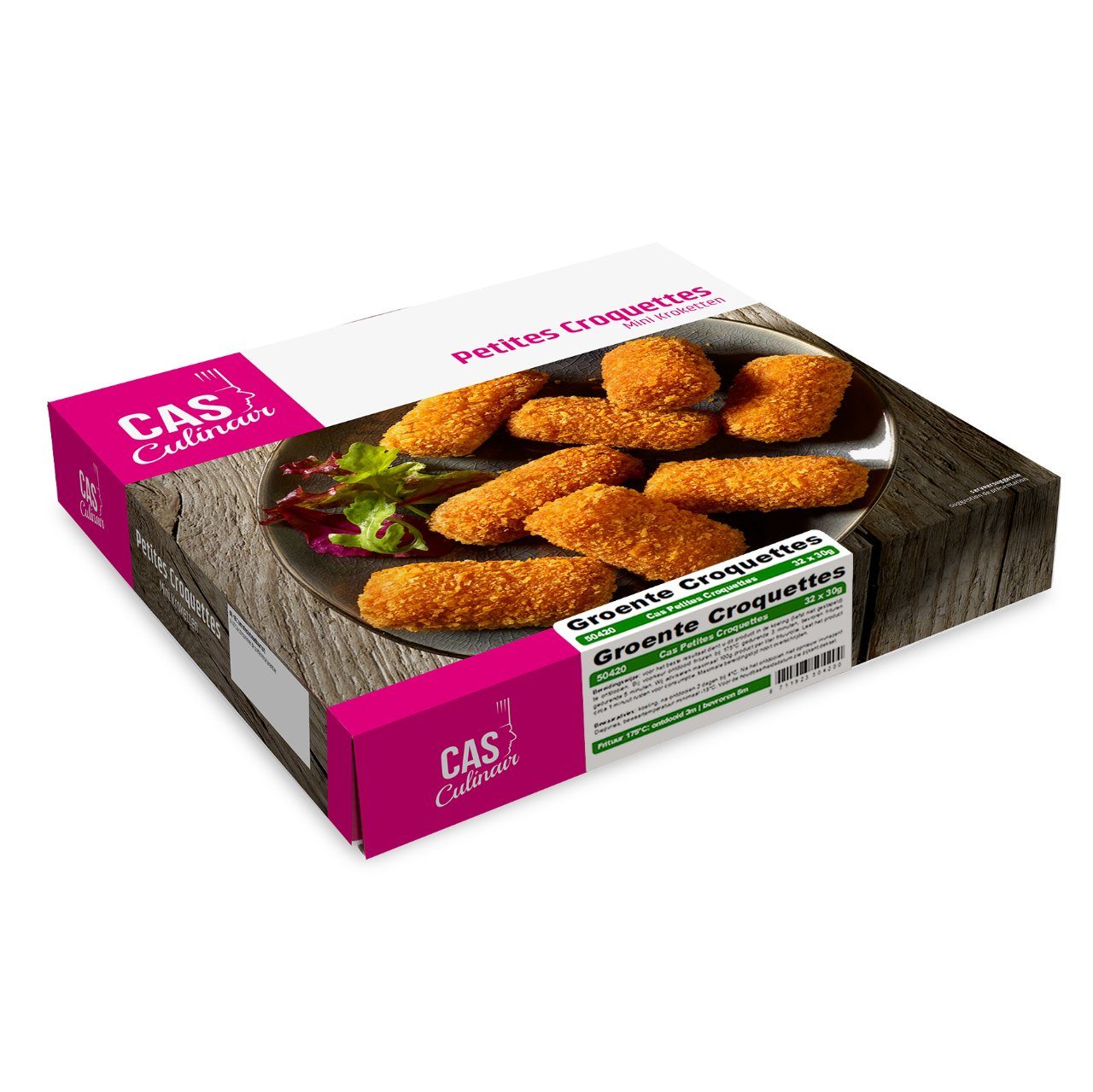 CAS Culinair - Petites croquettes Groente - 32 pieces à 30 grams