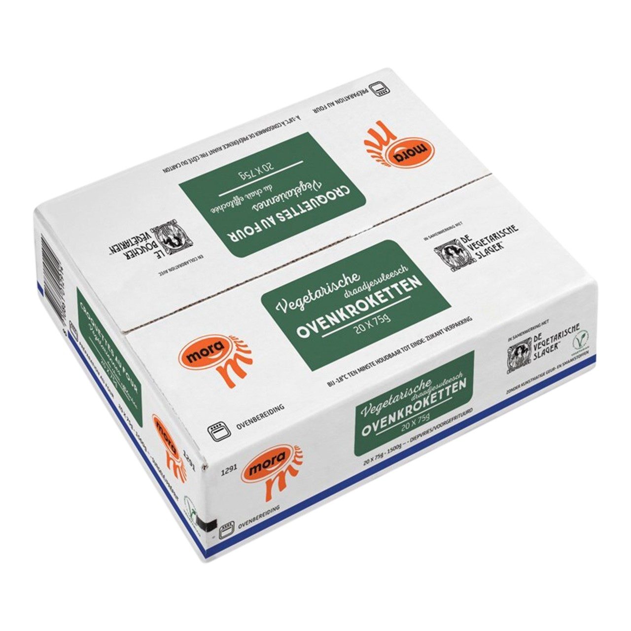 Mora - Oven kroketten vegetarian draadjesvleesch - 20 pieces à 75 grams