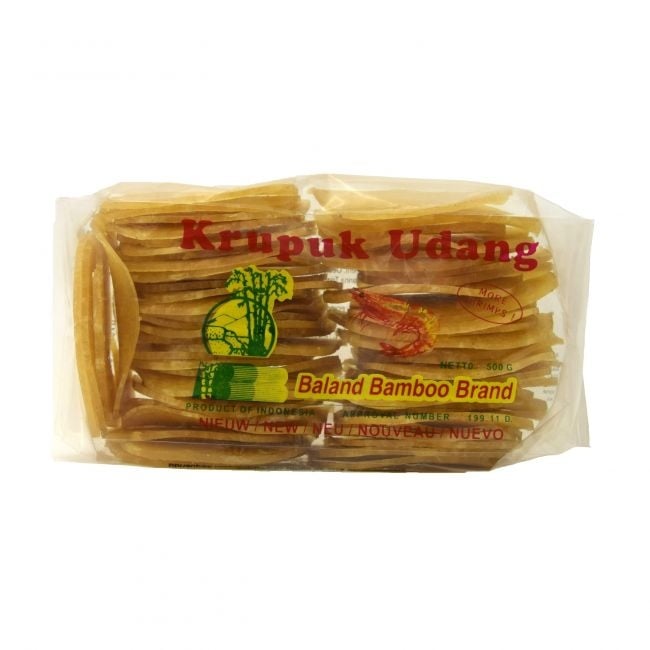 krupuk udang 5x7 cm baland 500g ongebakken