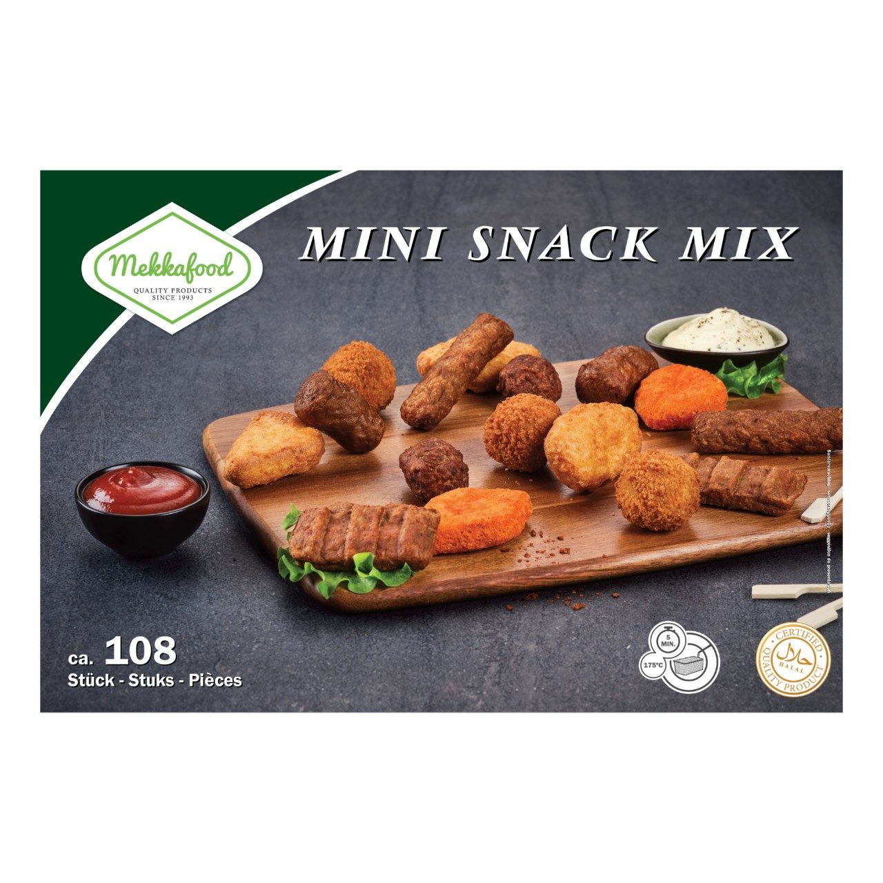 Mekkafood mini snacks ca. 108 pcs