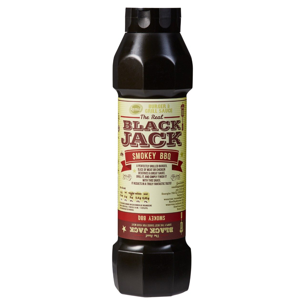 Remia - Black Jack Smokey BBQ 80cl