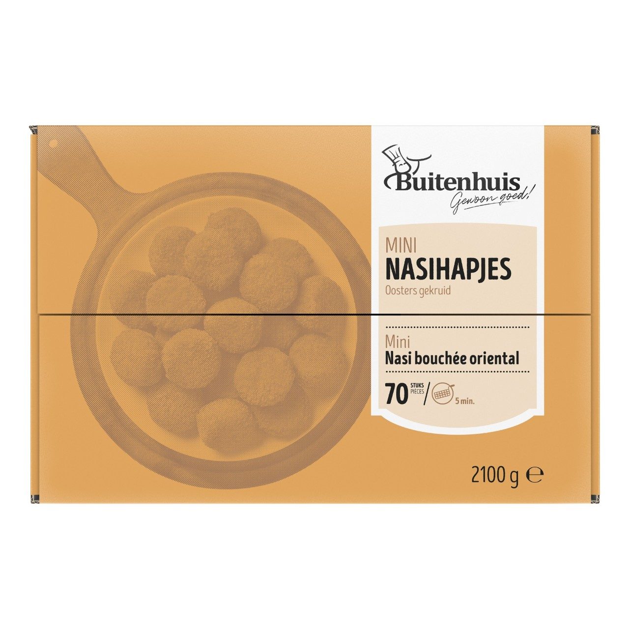 Buitenhuis - Mini nasi schijfjes ca.70st