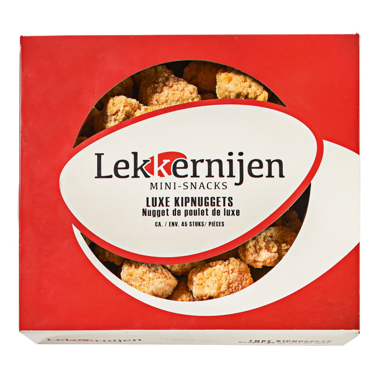 Lekkernijen - Luxe Kipnuggets 45 stuks x 25 gram