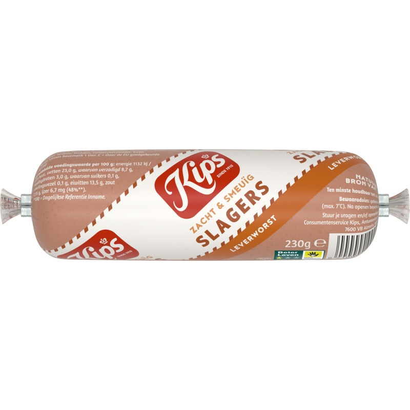 Kips Slagersleverworst 230 grams