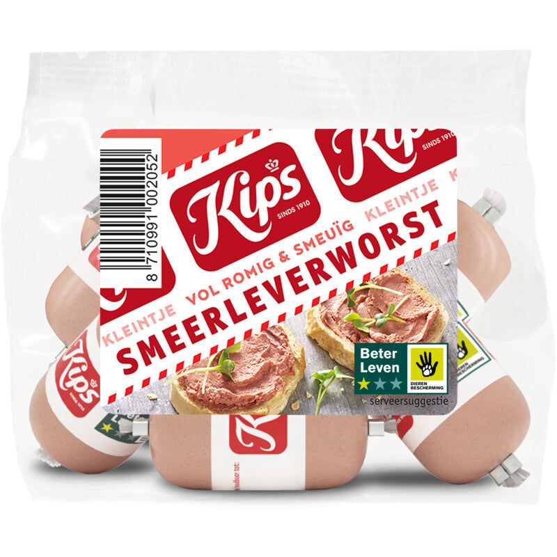 Kips Smeerleverworst 6 pieces à 20 grams