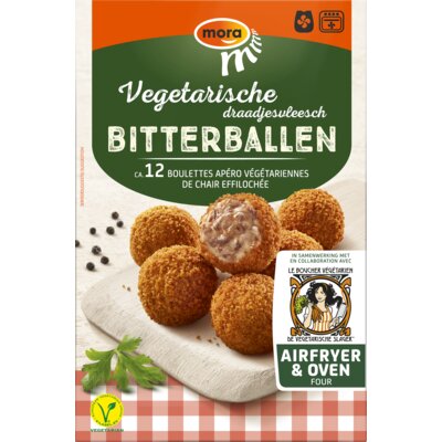 Mora Oven en Airfryer Vegetarische draadjesvlees bitterballen 240g