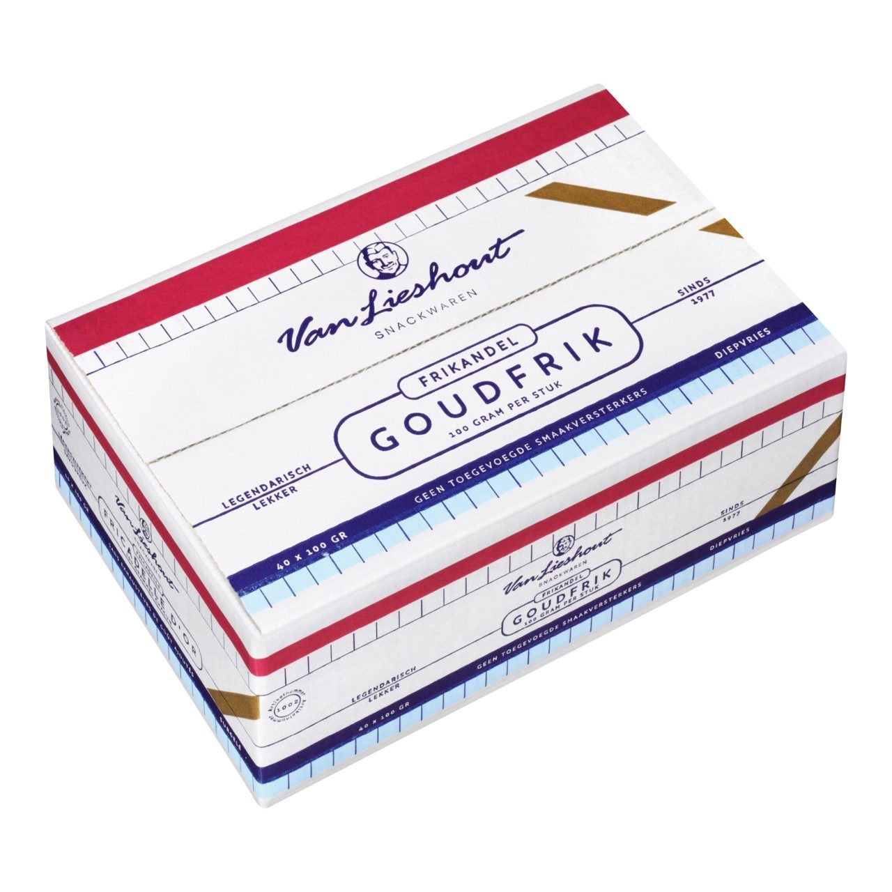 Van Lieshout - Goudfrik frikandel - 40 pieces à 100 grams