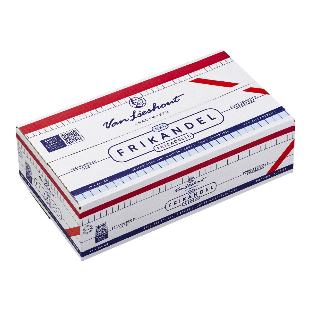 Van Lieshout - XXL frikandel - 18 pieces à 250 grams