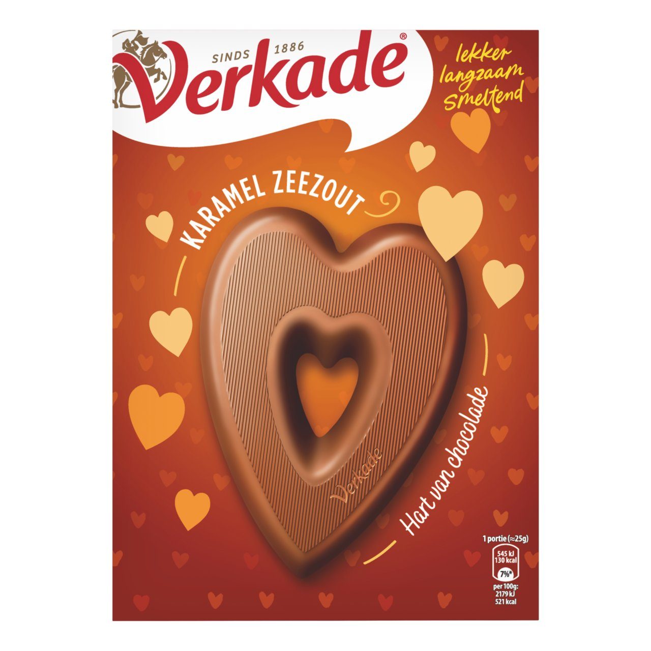 Verkade Chocolade Hart – Karamel & Zeezout (Fairtrade) 💛🍫