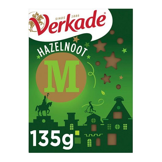 Verkade Chocoladeletter Melk & Hazelnoot โ Fairtrade ๐ซ๐