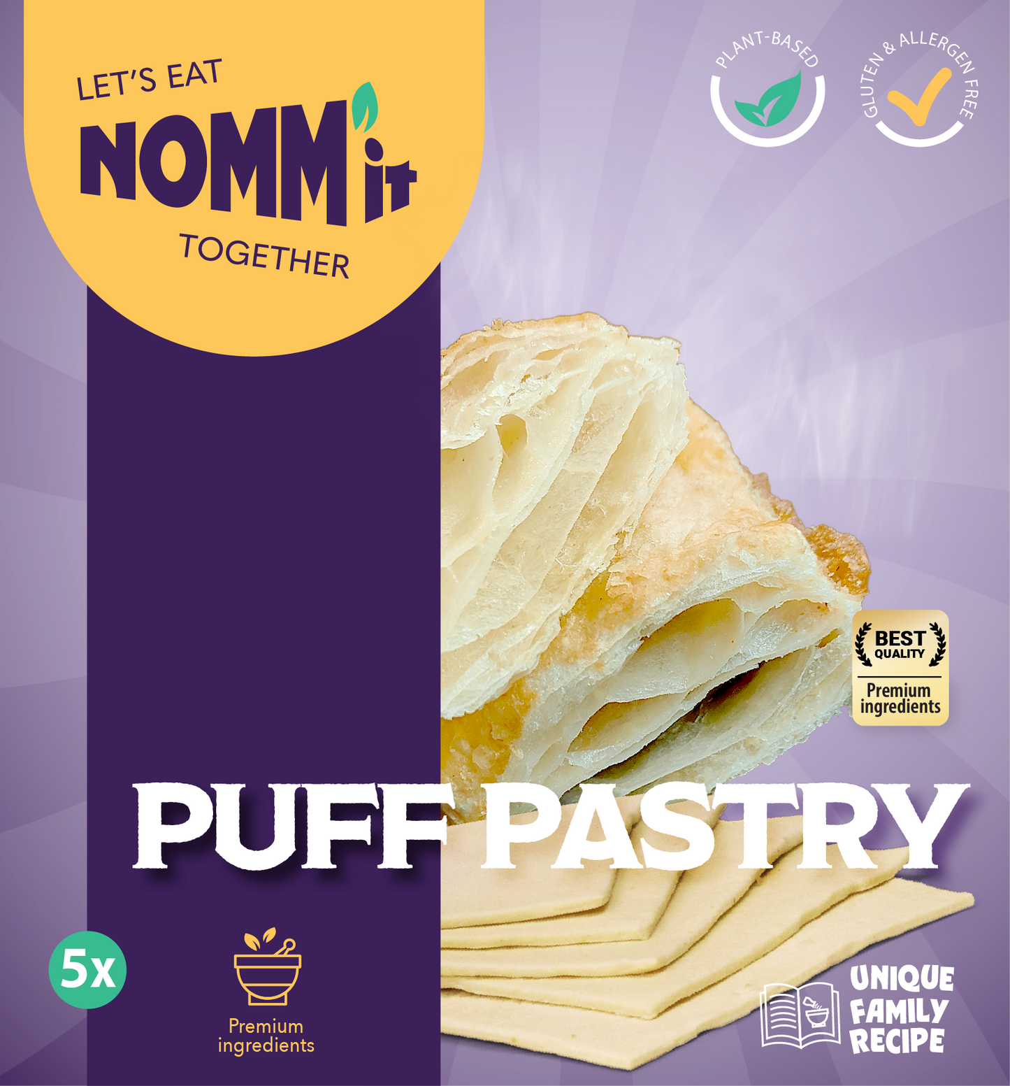 NOMM’it Puff Pastry (5 stuks)
