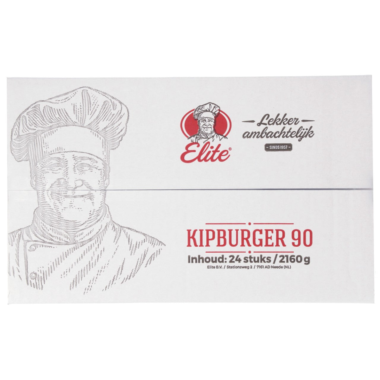 Elite - Kipburger - 24 pieces à 90 grams