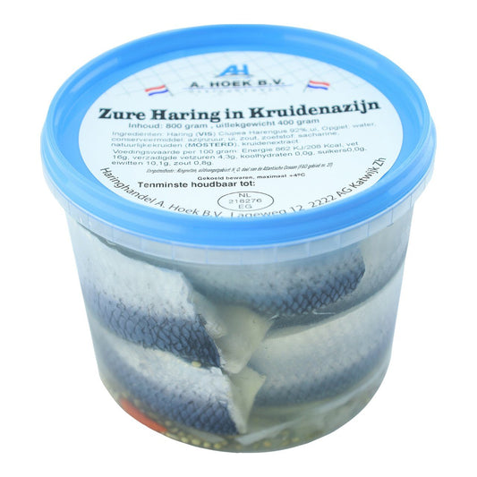 Hoek Haring in het zuur emmer 400gr