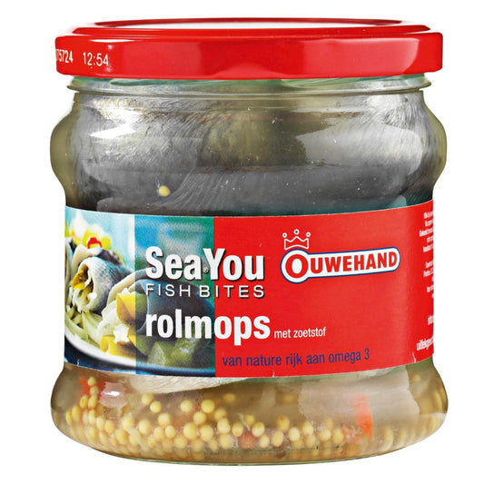 Oudehand - Rolmops opgerolde haringfilet met augurk/ui in het zuur, MSC