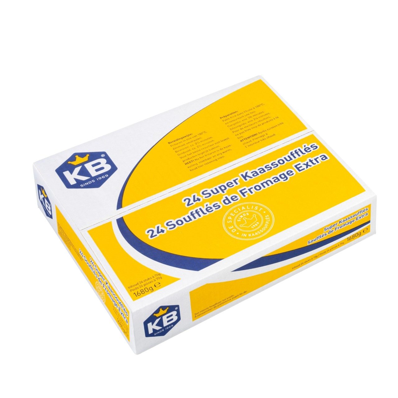 KB - Super kaassoufflés - 24 pieces à 70 grams