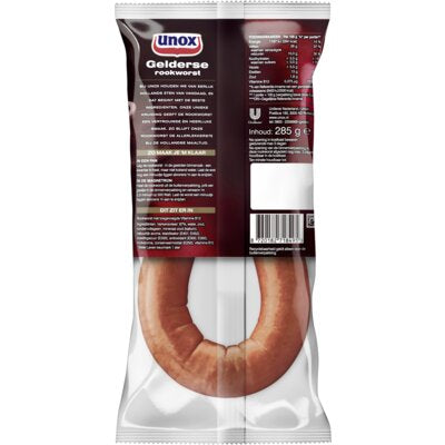 Unox gelderse rookworst 285gr