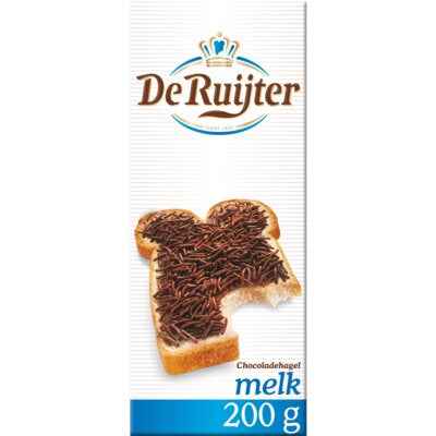 De Ruijter Chocoladehagel melk 200GR