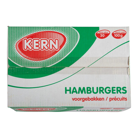 Kern - Hamburgers voorgebakken - 30 pieces à 100 grams