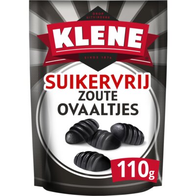 Klene Suikervrij zoute ovaaltjes 110 gram