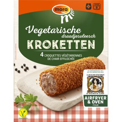 Mora Vegetarische draadjesvlees kroketten 4 stuks
