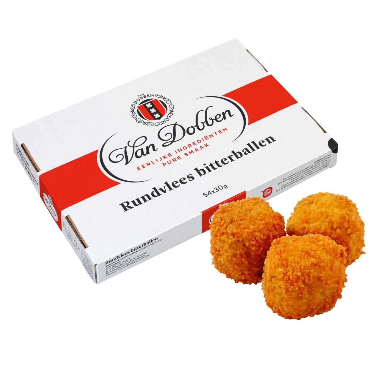 Van Dobben - Rundvleesbitterballen - 54 pieces à 30 grams