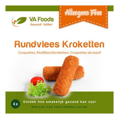 Va Foods - Rundvlees kroketten - 4 pieces à 80 grams