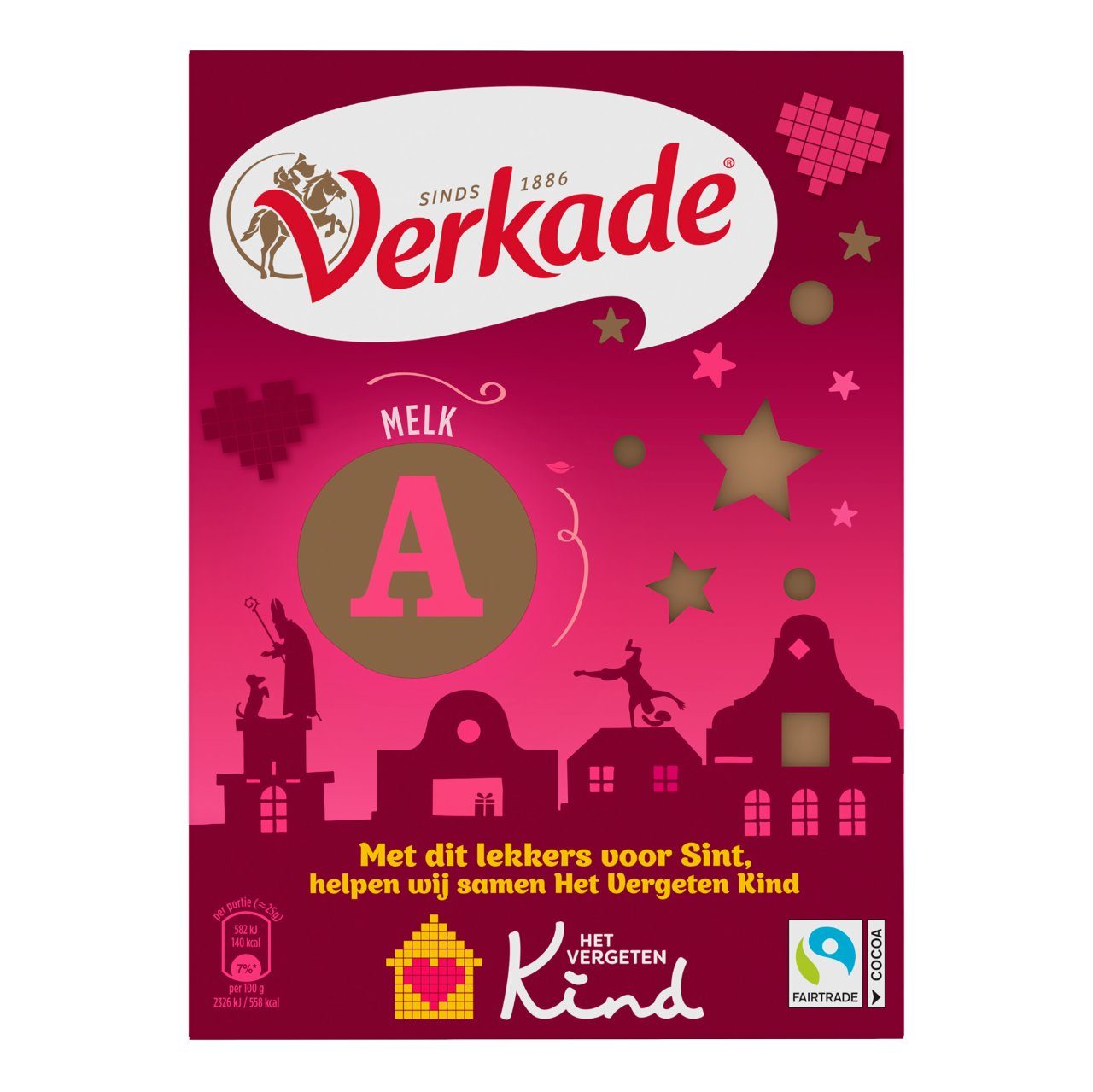 Verkade Chocoladeletter Melk – Fairtrade 🍫🎅