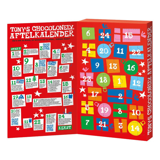 Tony’s Chocolonely Aftelkalender 🎅🍫  25 dagen eerlijke chocoladepret
