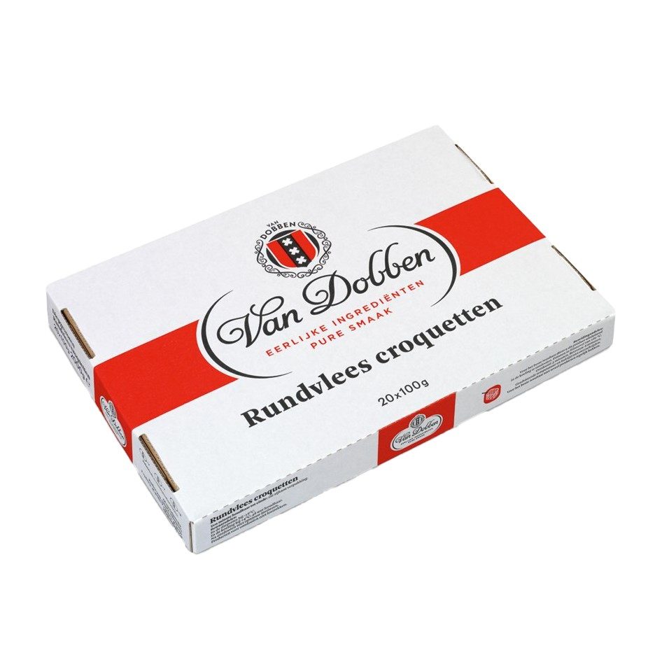 Van Dobben - Rundvleescroquetten - 20 pieces à 100 grams
